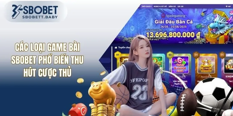 Các Loại Game Bài SBOBET Phổ Biến Thu Hút Cược Thủ