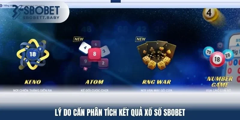 Lý do cần phân tích kết quả xổ số SBOBET