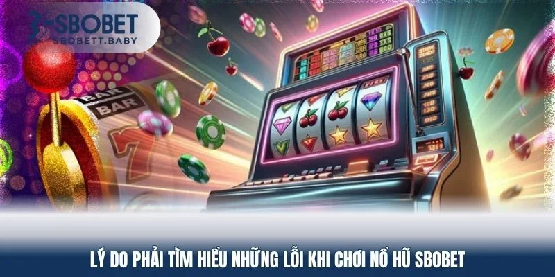 Lý do phải tìm hiểu những lỗi khi chơi nổ hũ SBOBET